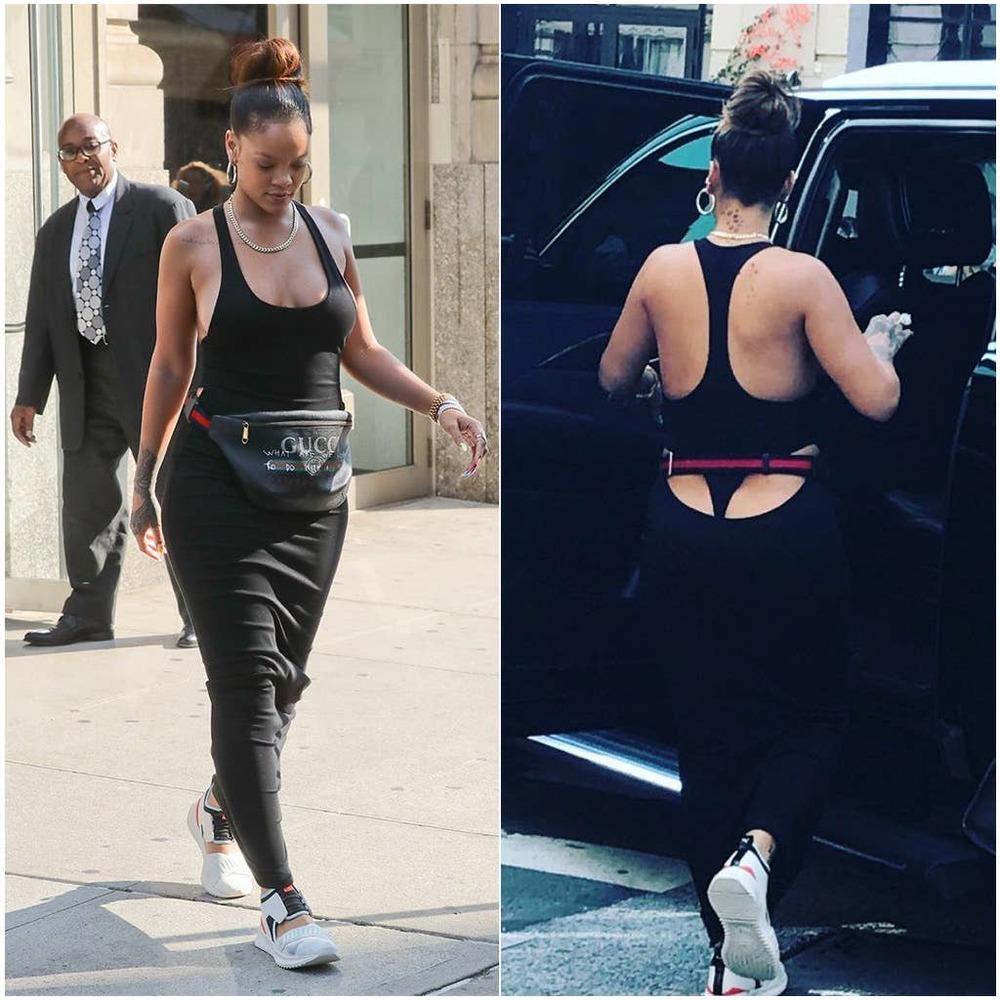 RARE Puma x Fenty Black Racerback Maxi Dress. Never released runway sample.